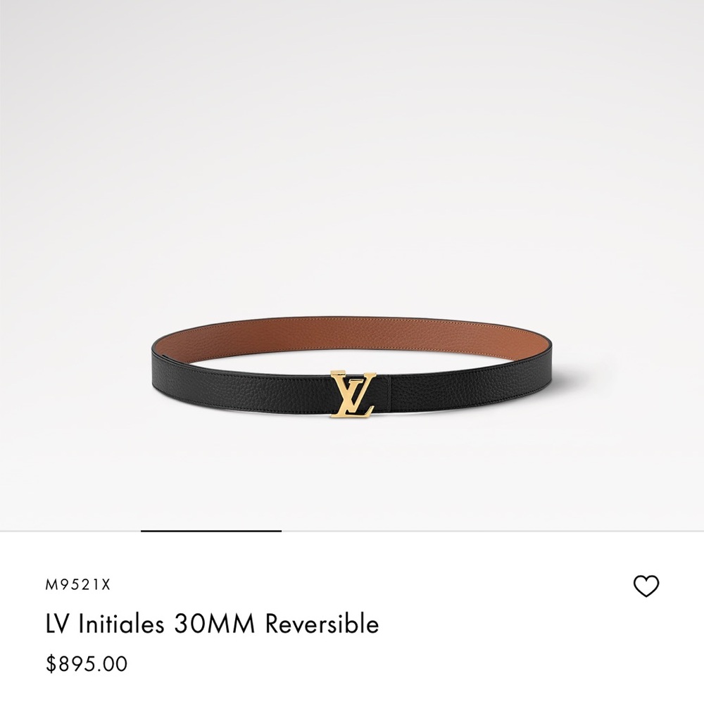 LV reversible belt 30mm size 75cm
